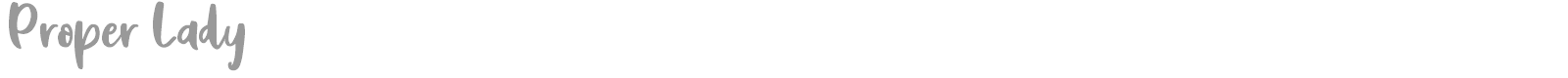 Proper Lady font preview